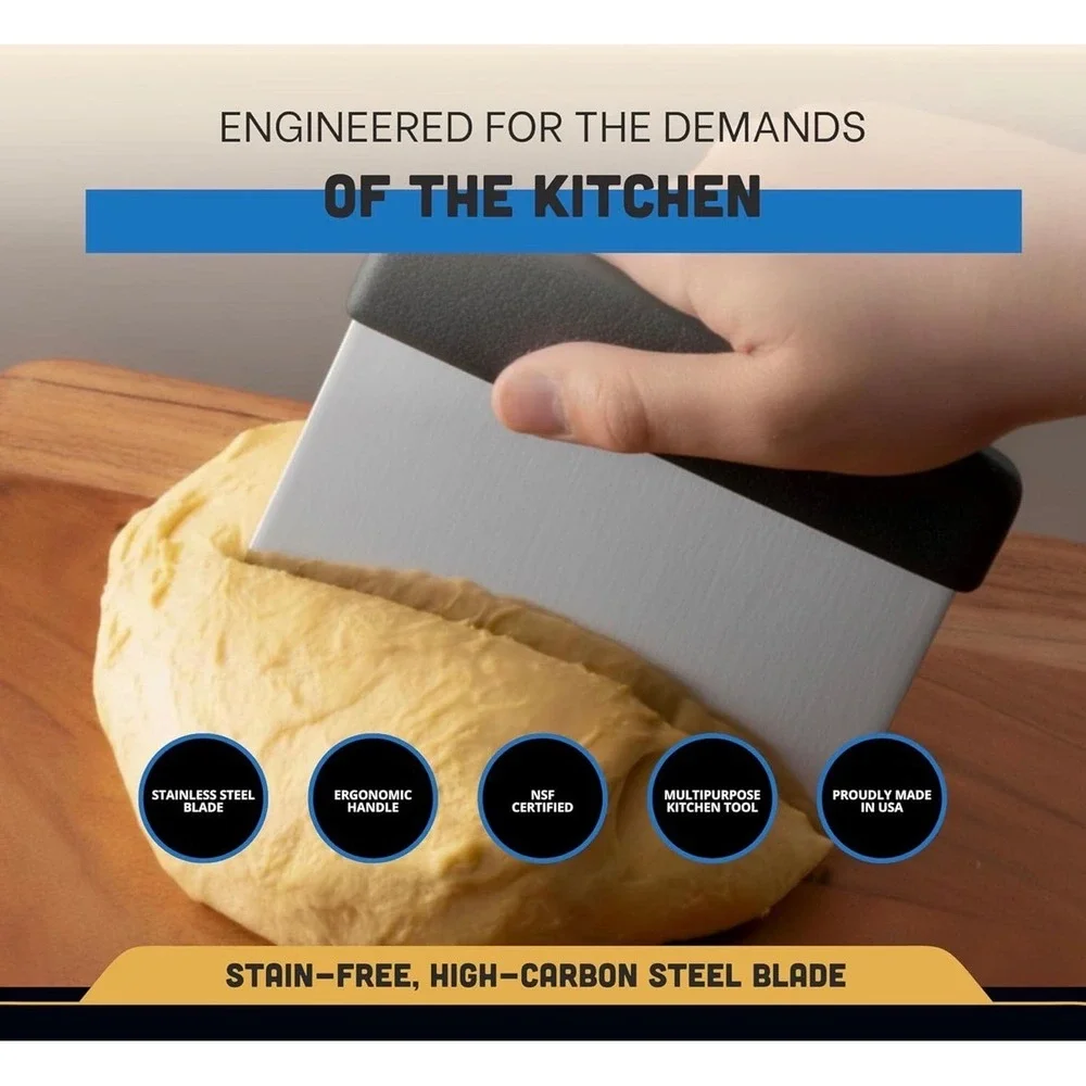 NEW Dexter Sani Safe Stainless Steel Dough Cutter Scraper‎ 6x3